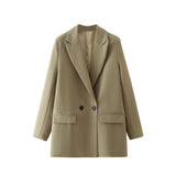 2025 Women's Jacket Jacket Spring And Autumn Classic Repair Trend Two Buckle 23 Color Suit