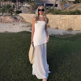 Women's Dress 2025 New Fashion Tie With Neck Tectorge Mesh Wiggle Dress