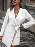 2025Ins Autumn And Winter New Tice With Belt Top Loose Candy Color Long Blazer