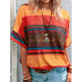 Explosion Women's Clothing 2025 New Summer Gradient Girl Short-Sleeved T-Shirt
