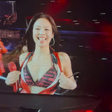 2025 Summer New Women's Clothing Jennie The Same Hotatie Leather Body Dress Print Skirt Dress Body Vest