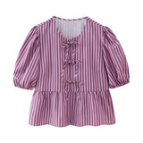 Spring 2025 New Women's Leopard Print Short-Sleeved Shirt