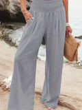 2025 New Spring Women's Casual Cotton Lint Comfortable Mid-Rise Trousers Women