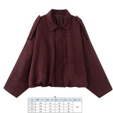 2025 Spring Pilot Jacket Bat Sleeve Zipper Loose Tuffen Jacket Women's Casual Jacket