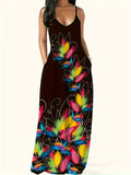 Wish New Summer Cool Sling Dress Print Temperament Street Large-Size Dress Woman