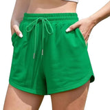 2025 Women With Pocket Sports Shorts Fashion Shorts Drawstring Summer Workout Running Casual Leisure Shorts