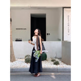 The Atmosphere Is Simple To Wear A Vest Top In The Long And Elegant Temperament Casual Half-Dress Women's Suit
