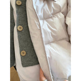 Scented Taro Tweed Knitted Knitted Cotton Coat Women's Winter Winter Dress Short To Keep Warm Cotton Jacket