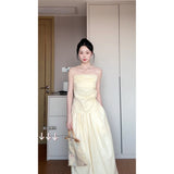 High-End Sense Asymmetric Folding Design Corset Female High-Waisted Ponbo Skirt Niche Fashionable Suit
