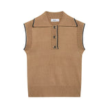 Women's Clothing 2025 Spring New Street Fashion Personality Set Knitted Vest Vest