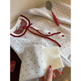 A Complete Set Of Autumn Wear 2025 Cute Age Reduction Knitted Skirt Short Skirt Two-Piece Skirt Woman
