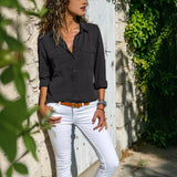 2025Ebaywish Autumn And Winter New Women's Shirt Collar Long-Sleeved Shirt Women's Clothing