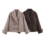 Women's Clothing Autumn And Winter Street Wind Double-Sided Grasp Velvet Leather Jacket Locomotive Leather Locomotive