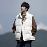 Fashion Cotton Vest Men's 2025 New Winter Shoulder Warm Boys Vest Cotton Jacket