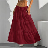 New Wish Spring And Summer Women's Dress Half-Dress Skirt Strap Splicing Big Swing Skirt Loose Long Dress Large Size Women's Clothing