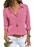 2025Ebaywish Autumn And Winter New Women's Shirt Collar Long-Sleeved Shirt Women's Clothing