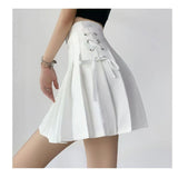 2025 100-Fold Skirt Women's New Dress With White Half-Dress Korean Version Of The College Style Skirt A Skirt