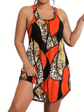 New Summer Sexy 3D Printed Mini Dresses Women's Sleeveless Size Women's Dress