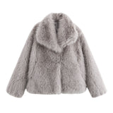 Women's Thick Lamb Fur Black Coat Women's Winter 2025 New Fur