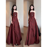 Pure-Hearted Hottie Breast Vest Women's Summer Design Sense Of Small High Waist Hanging Feeling Slim Skirt Suit
