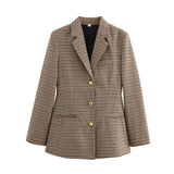 Fashioned Long-Sleeved Blazer Top 2025 Spring And Autumn New Woman