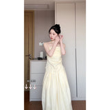 High-End Sense Asymmetric Folding Design Corset Female High-Waisted Ponbo Skirt Niche Fashionable Suit