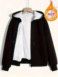 New Women's Winter Explosion Warm Plush Hoodie Jacket