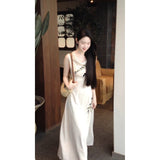 Sleeveless Collar Dress Women's Summer French Light Luxury High-Level Gentle And Generous New Chinese Style Dress