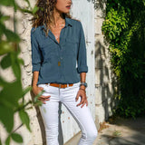 2025Ebaywish Autumn And Winter New Women's Shirt Collar Long-Sleeved Shirt Women's Clothing