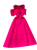 Famous Elegant Dress Women's Dinner Party Dress Hearty Shoulder V Neck Waist Temperament Elegant Swing