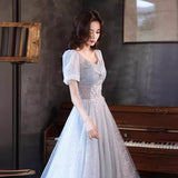 Art Exam Evening Dress Dress Banquet Temperament Light Luxury Small Student Vocal Music Student Dress Annual Host Dress Dress