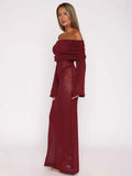 2025 Summer New Solid Fashion Word Long Dress Dress Dress Woman