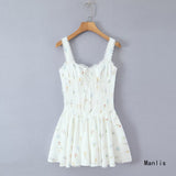 Women's New Fashion Round Collar A Twill Section Tie-Dye Silk-Stained Texture Dress