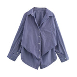 Spring 2025 New Women's Fashion Simple Bat Sleeve Silk Shirt