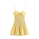 Women's New Fashion Small Check-Bage Bow Dress