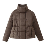 2025 Autumn And Winter New Women's Casual Multi-Color Loose Wool Jacket Dark Buckle Collar Jacket