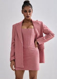 2025 Women's Fashion Casual Suit Temperament Elegant Women's Blazer Trousers Three Pieces
