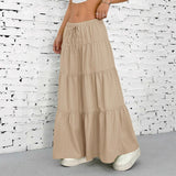 New Wish Spring And Summer Women's Dress Half-Dress Skirt Strap Splicing Big Swing Skirt Loose Long Dress Large Size Women's Clothing