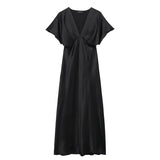 Spring 2025 New Women's Temperament Silk And Simoufry Dress