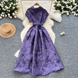 French-Style Women's Dress 2025 Summer Collar Short-Sleeved Elegant Dress Dress