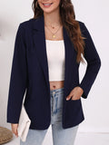 New Wish Spring And Autumn Fashion Splicing Collar Repair Cardigan Temperament Blazer