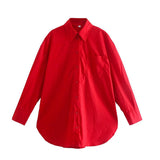 2025 Street Fashion 14 Color Urban Women With Pocket Shirt Casual Autumn Shirt