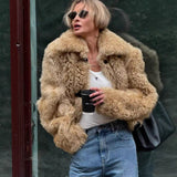 Women's 2025 New Explosive ZA Fur Curly Jacket Jacket