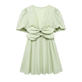 Decorative Dress Bow 2025 Summer Women's Fashion New Products Loose Waist