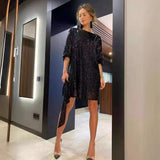 2025 Festival Party Shiny Crystal Beads Dress Dress Dress Burst