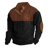 Autumn And Winter New Men's Outdoor Jacket Corduroy Leisure Collar Long Sleeves