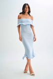 New Women's Fashion Word-To-Shoulder Sexless Sleeveless Plain Knitted Dress