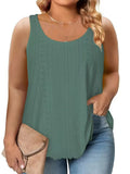 Spring/Summer 2025 New Round-Neck Loose Sleeveless Women's T-Shirt