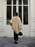 Lazy Wind New Women's Long Languid Languid Collar Long-Sleeved Sweater Casual Knitted Top