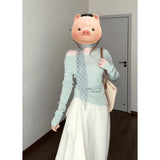 Sweet And Gentle Wind And Apricot Lace Half-Dress Woman 2025 Spring Irregular Temperament Big Skirt A Word Long Skirt